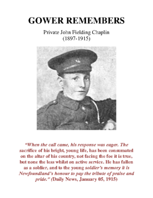 3 – Private John Fielding Chaplin