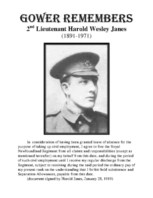 13 – 2nd Lieutenant Harold Wesley Janes
