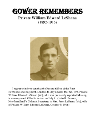22 – Private William Edward LeShana