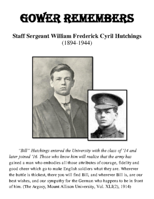 35 – Staff Sergeant William Frederick Cyril Hutchings