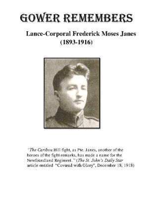 40 – Lance-Corporal Frederick Moses Janes