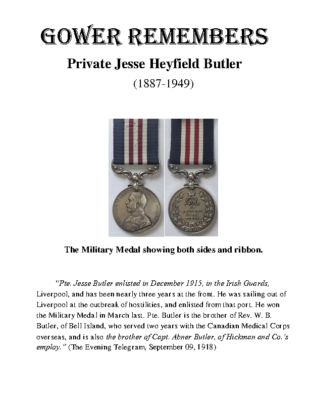 60 – Private Jesse Heyfield Butler