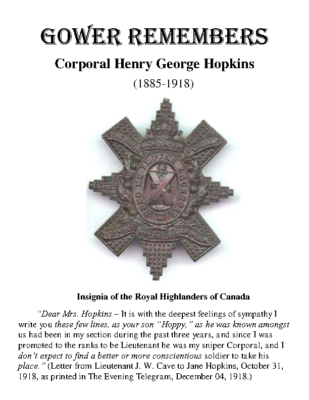 64 – Corporal Henry George Hopkins