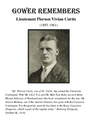 73 – Lieutenant Pierson Vivian Curtis