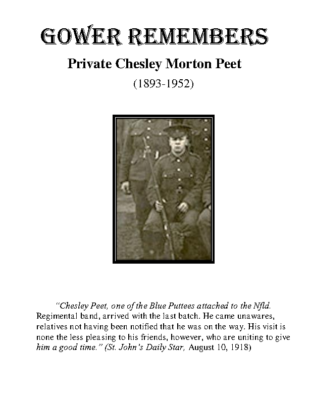 74 – Private Chesley Morton Peet