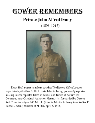 76 – Private John Alfred Ivany