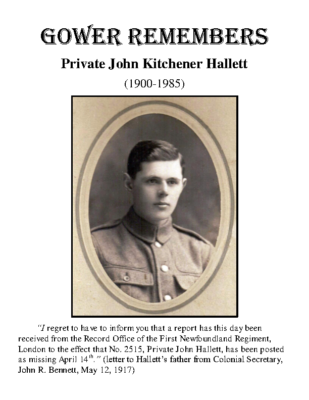 78 – Private John Kitchener Hallett