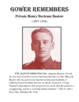 80 – Private Henry Bertram Bastow