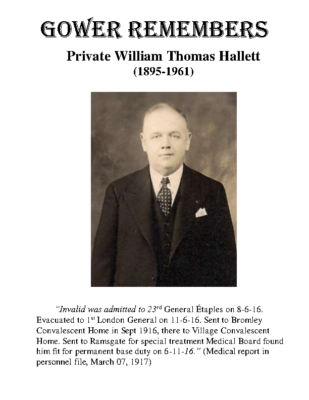 86 – Private William Thomas Hallett