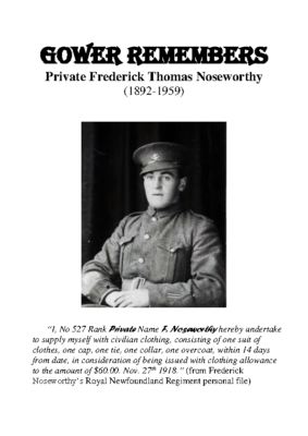 37 – Private Frederick Thomas Noseworthy