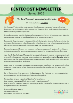 Pentecost Newsletter 2023 FINAL