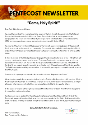 Pentecost Newsletter 2025